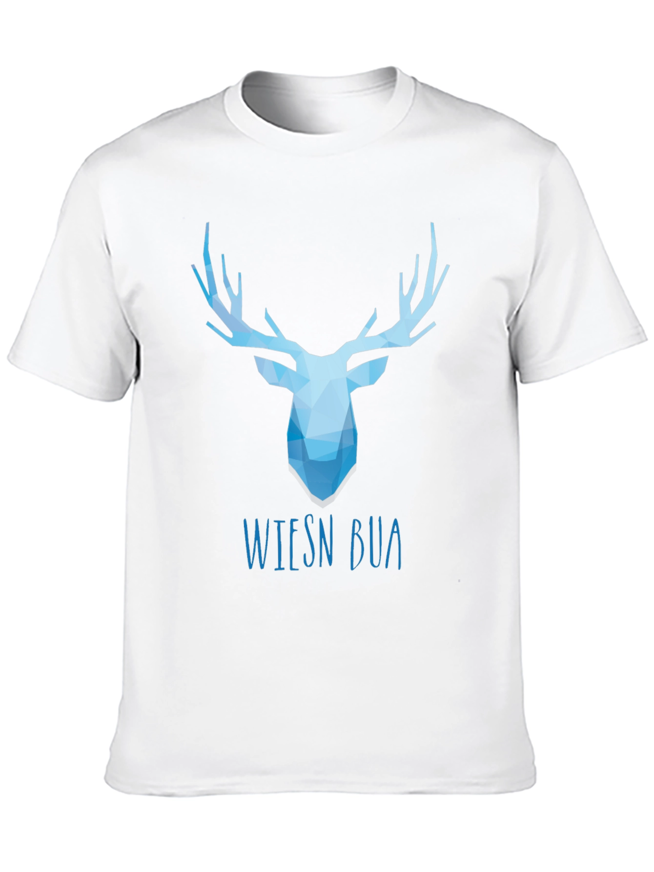 Geometric Stag Tee - Wiesn Bua Black T-Shirt