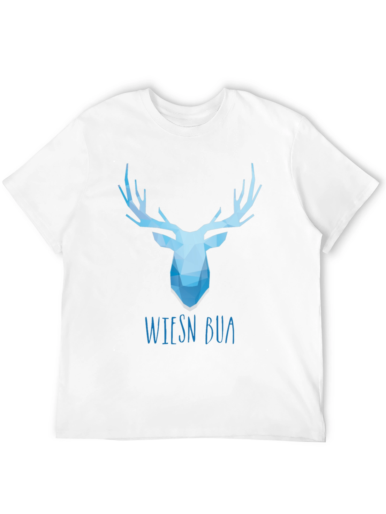 Geometric Stag Tee - Wiesn Bua Black T-Shirt