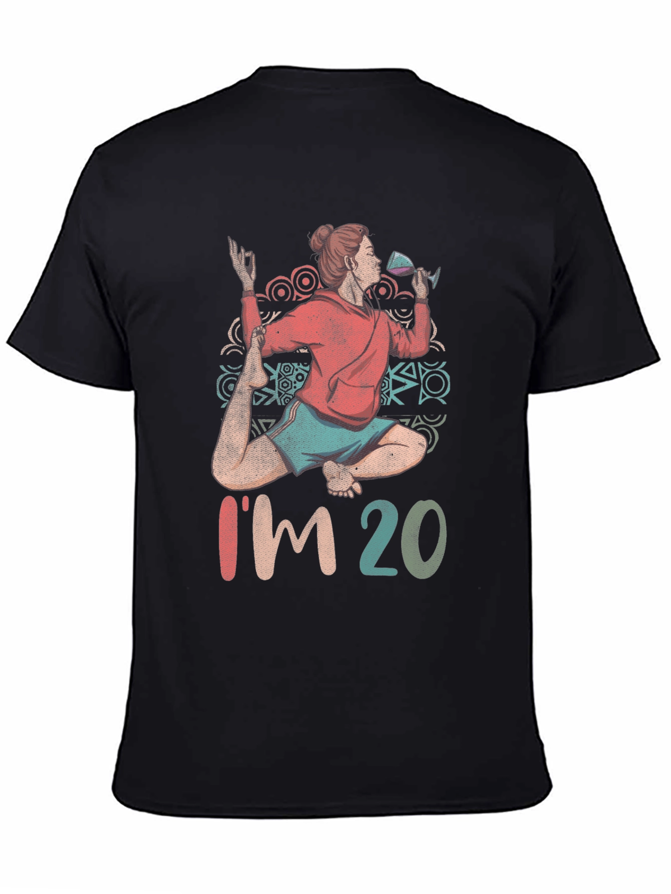 Yoga & Wine T-Shirt - Im 20 Design