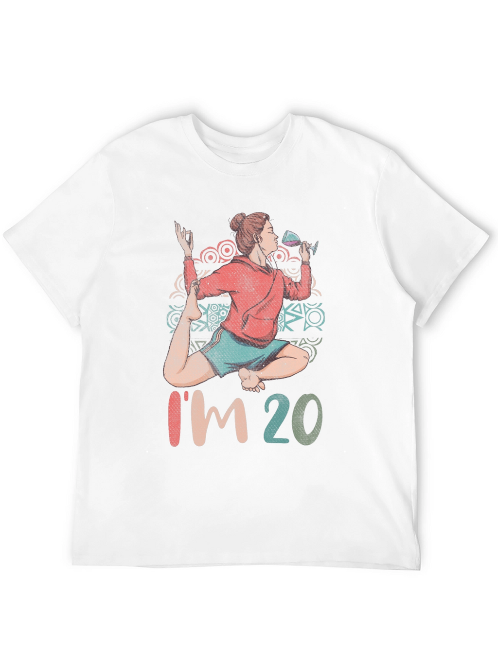 Yoga & Wine T-Shirt - Im 20 Design
