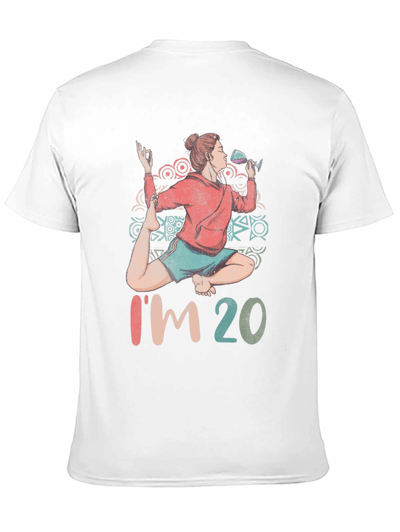 Yoga & Wine T-Shirt - Im 20 Design
