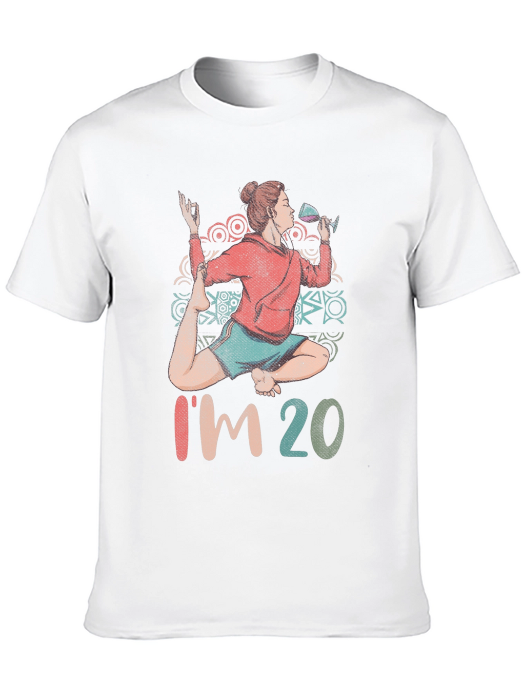 Yoga & Wine T-Shirt - Im 20 Design