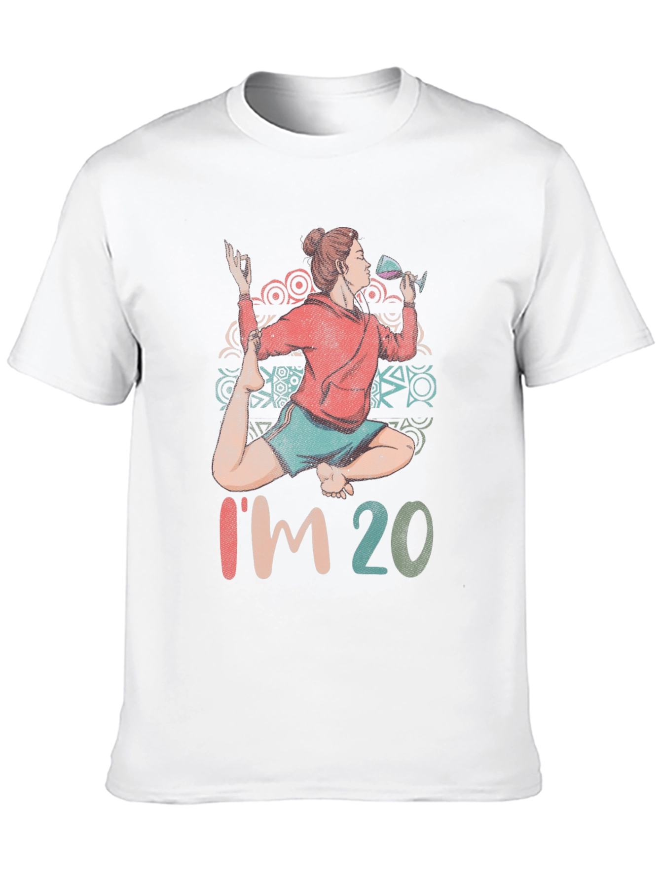 Yoga & Wine T-Shirt - Im 20 Design