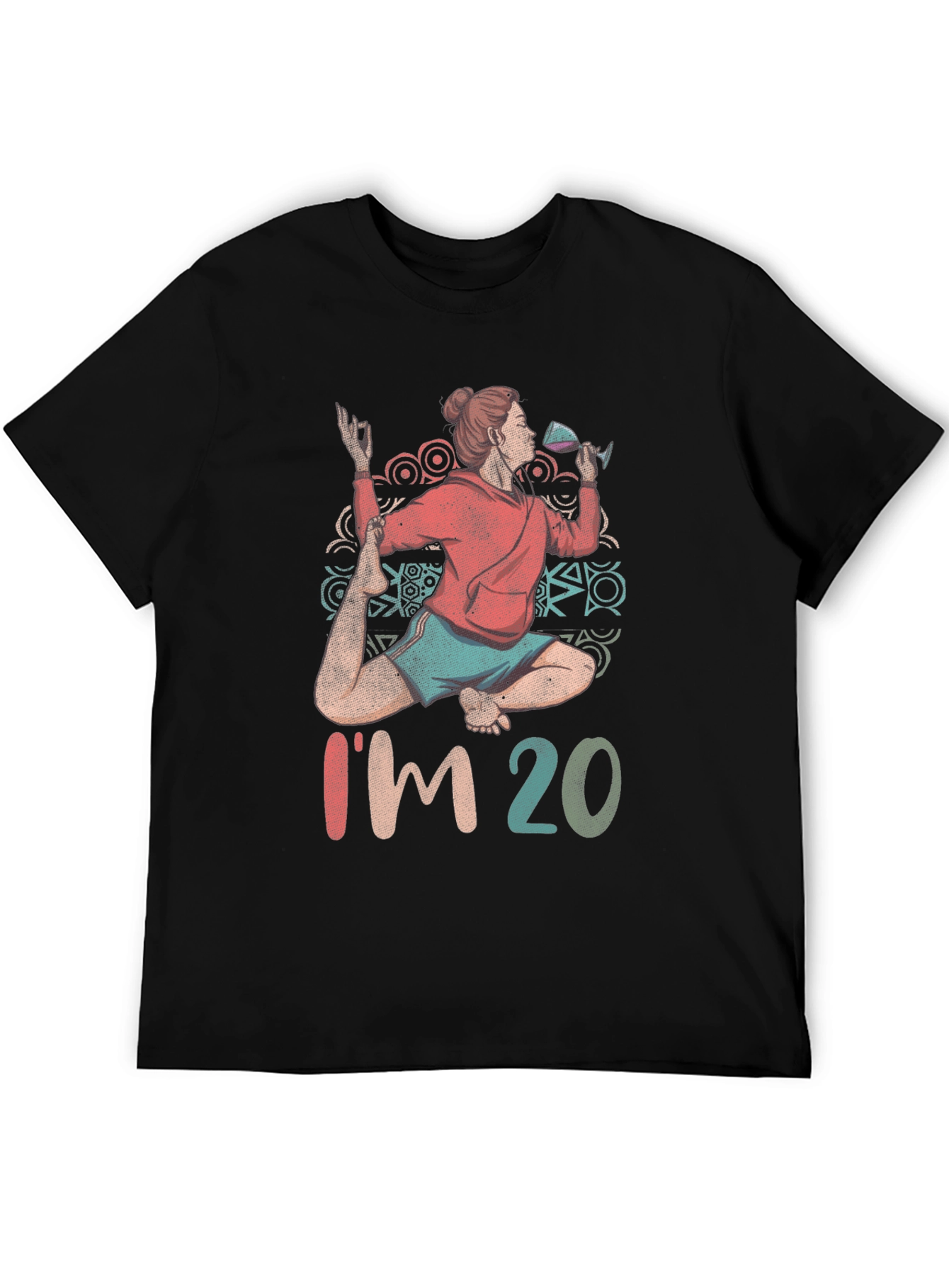 Yoga & Wine T-Shirt - Im 20 Design