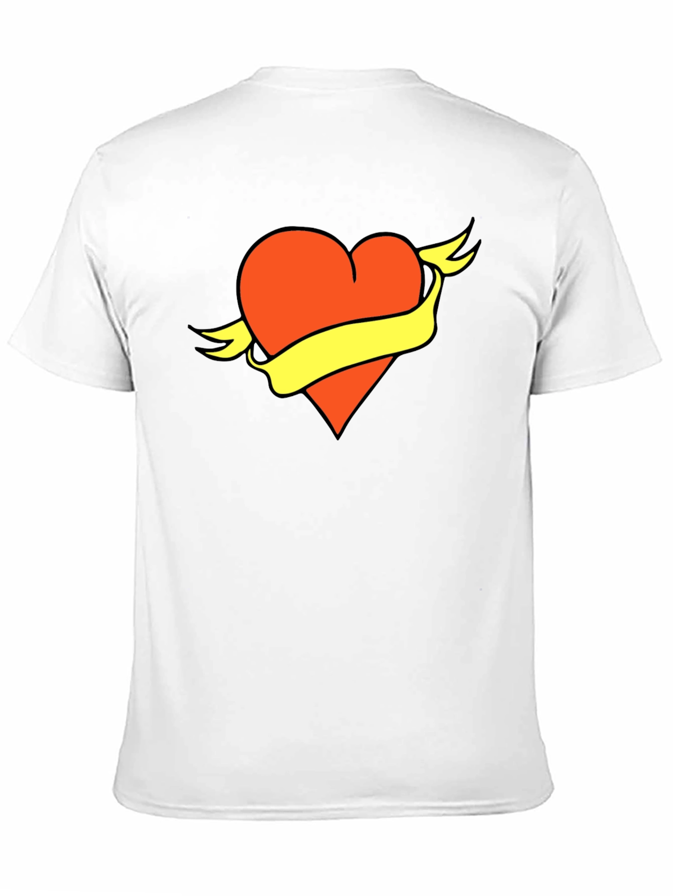 Heart & Banner Graphic Tee - Bold Design Soft Fabric