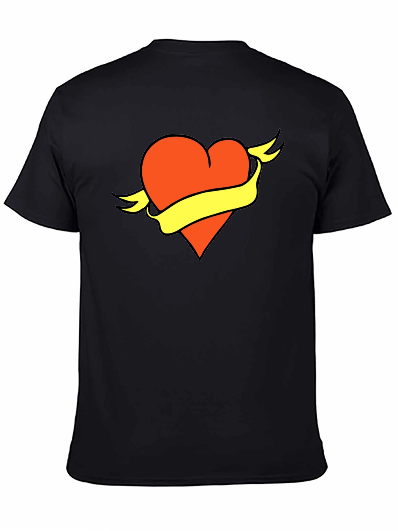 Heart & Banner Graphic Tee - Bold Design Soft Fabric
