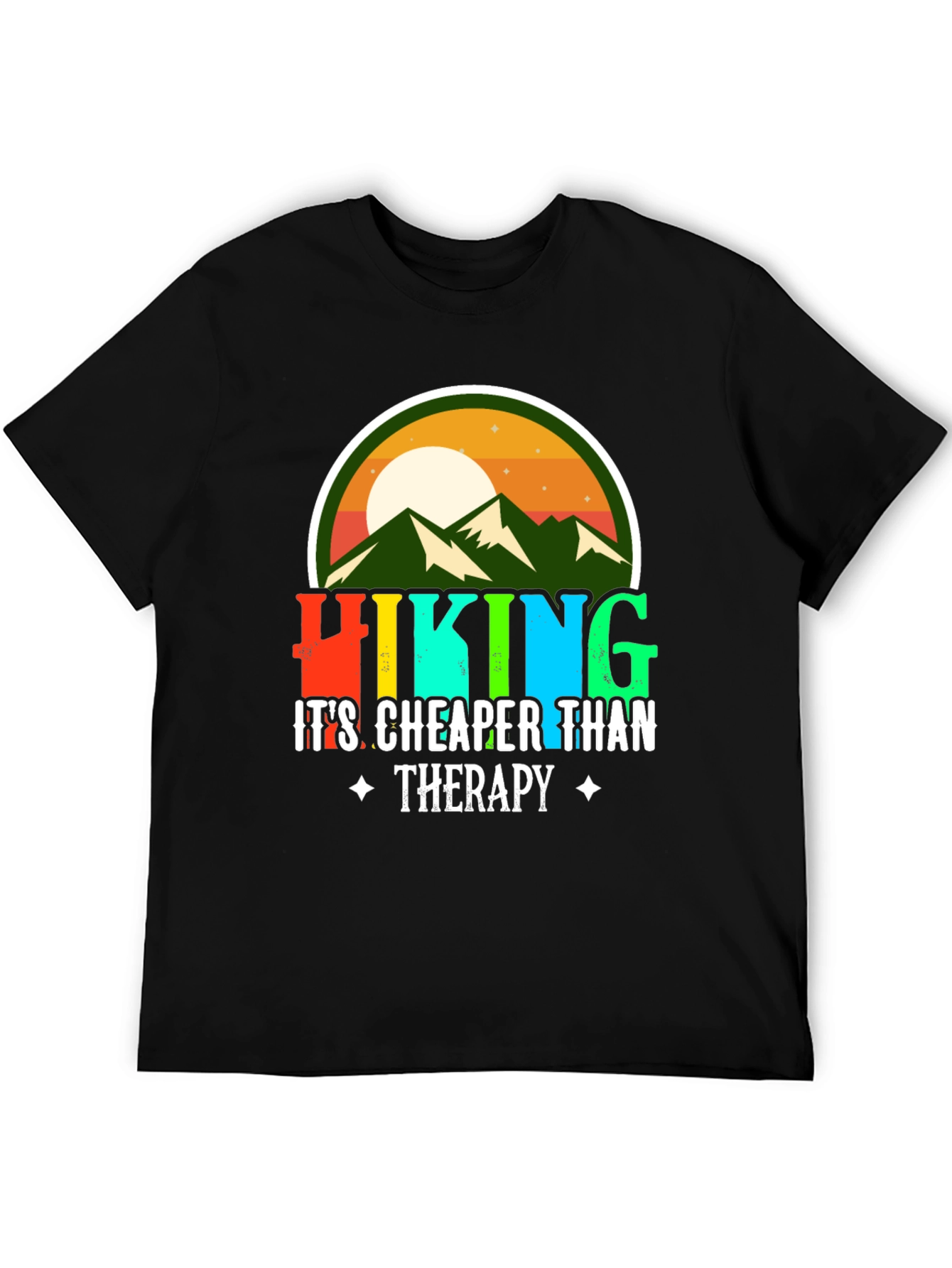 Hiking Cheaper Than Therapy Graphic Tee