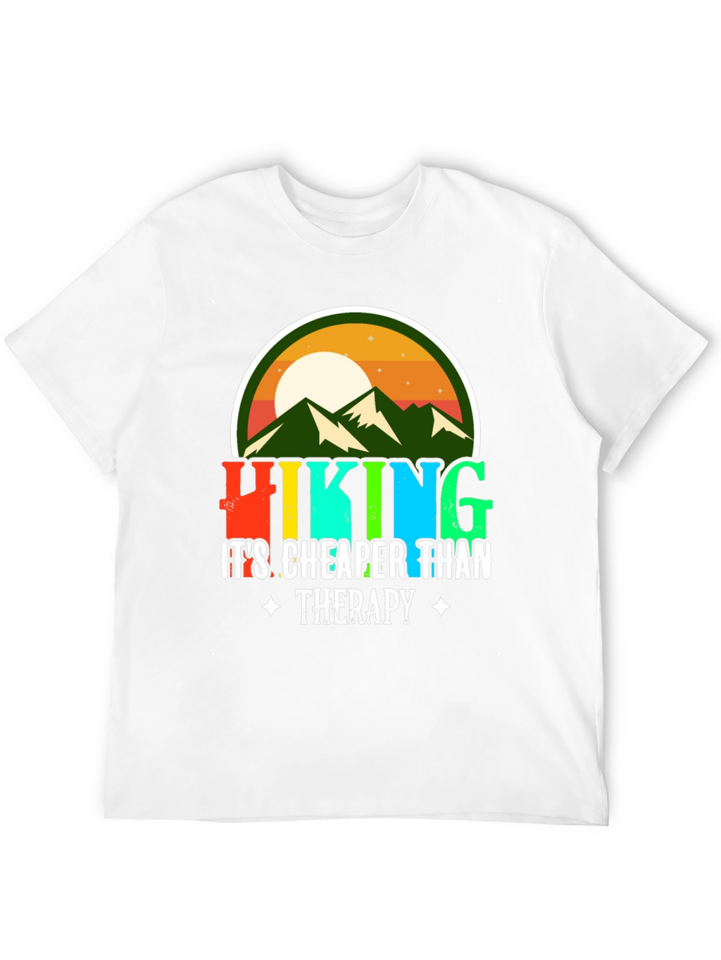 Hiking Cheaper Than Therapy Graphic Tee