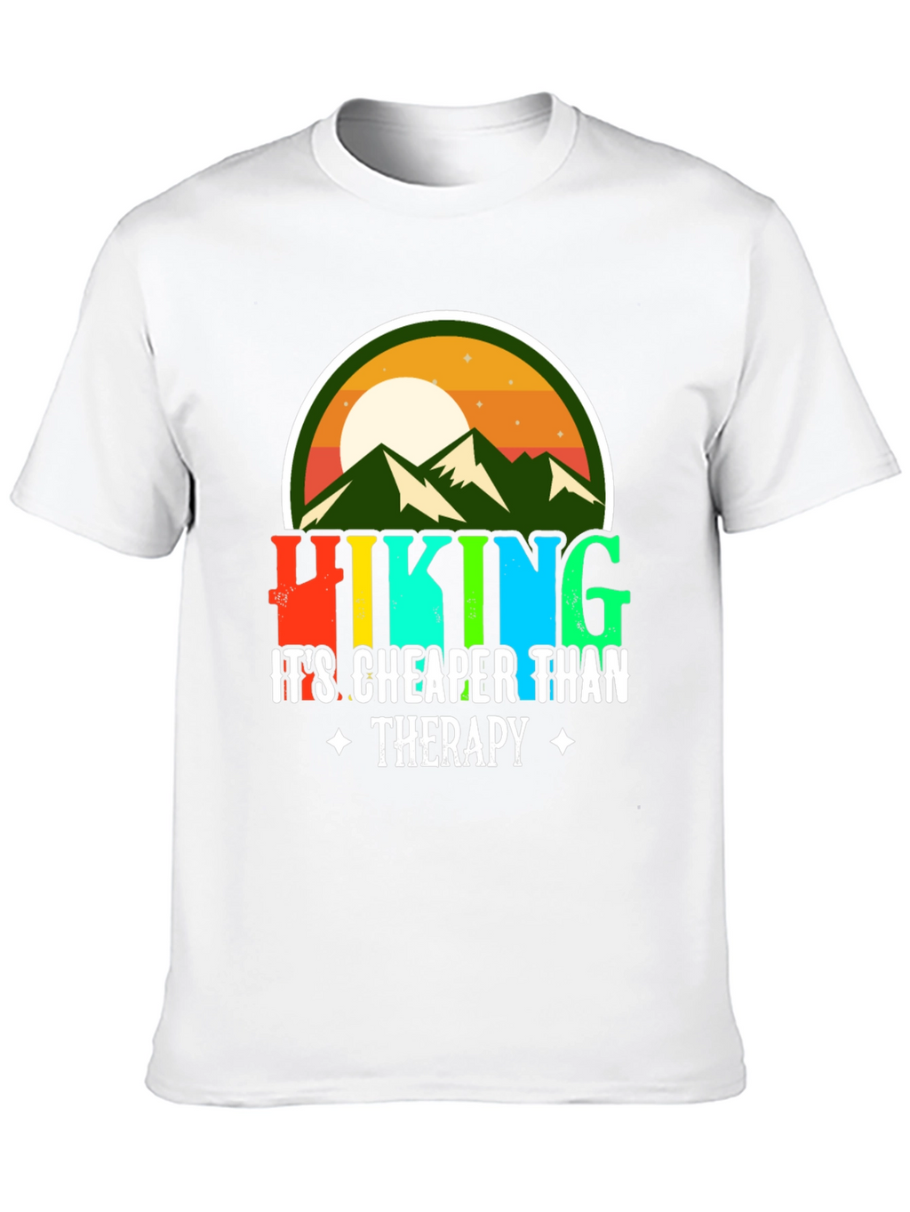 Hiking Cheaper Than Therapy Graphic Tee