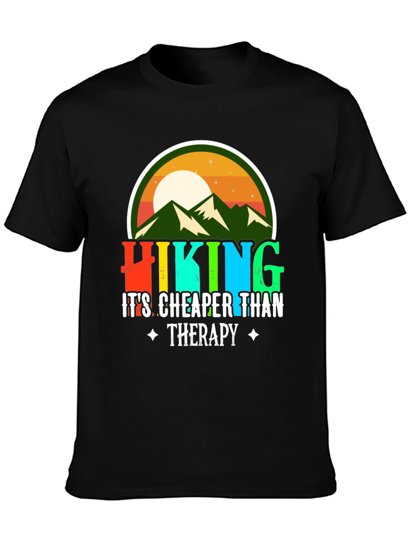 Hiking Cheaper Than Therapy Graphic Tee