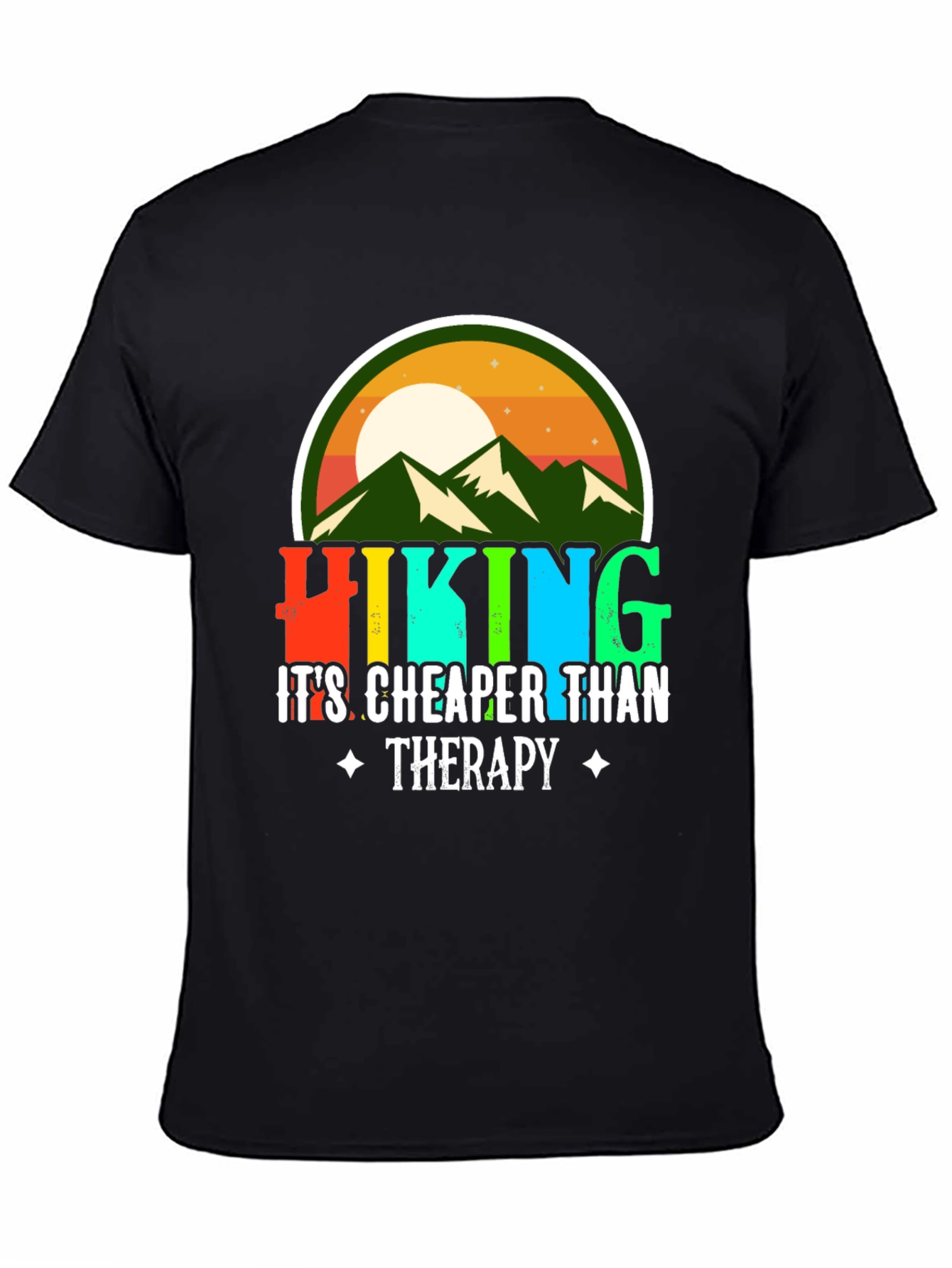 Hiking Cheaper Than Therapy Graphic Tee