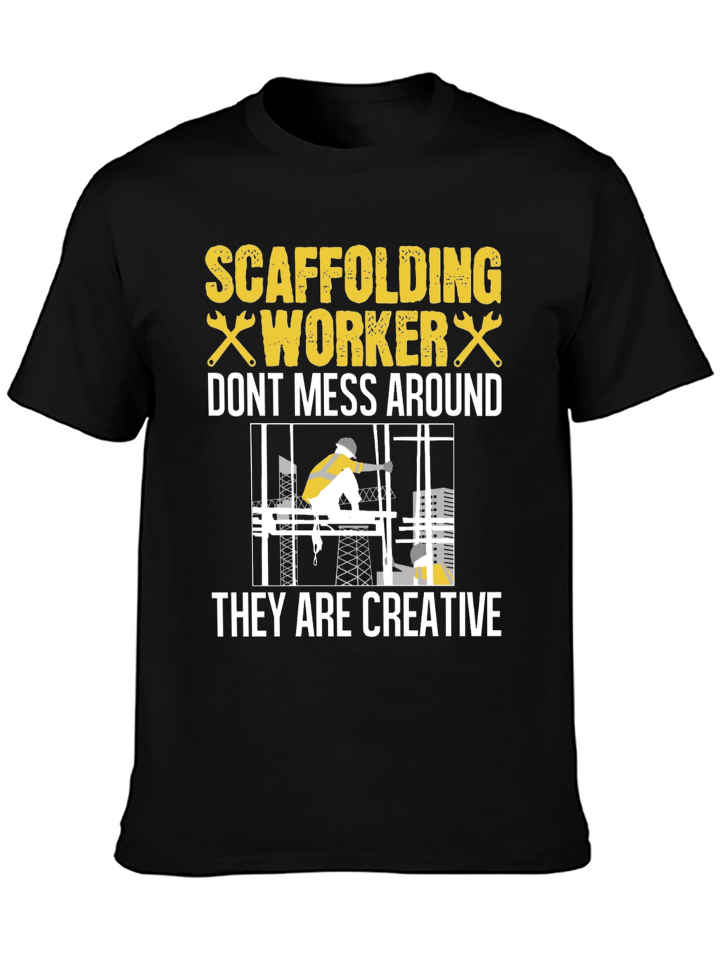 Scaffolding Worker Graphic Tee