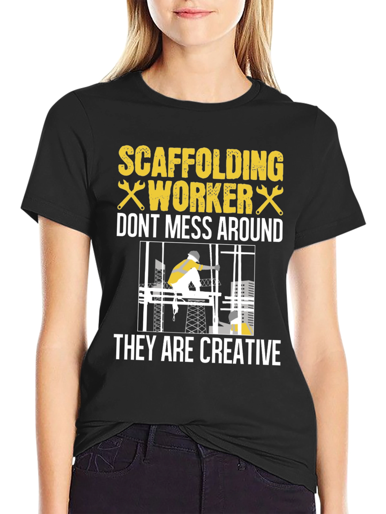 Scaffolding Worker Graphic Tee