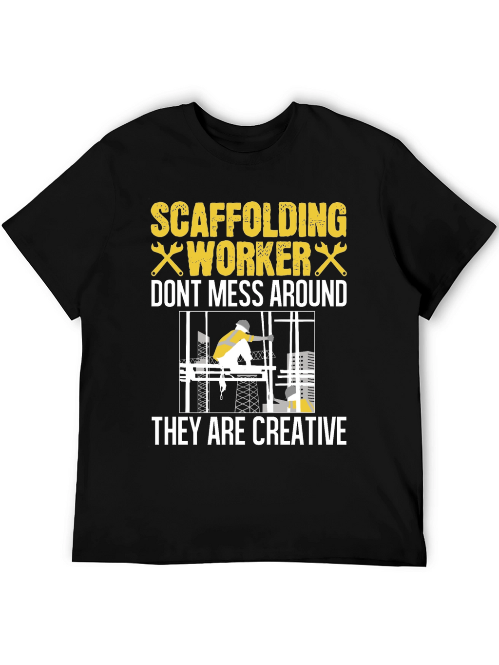 Scaffolding Worker Graphic Tee