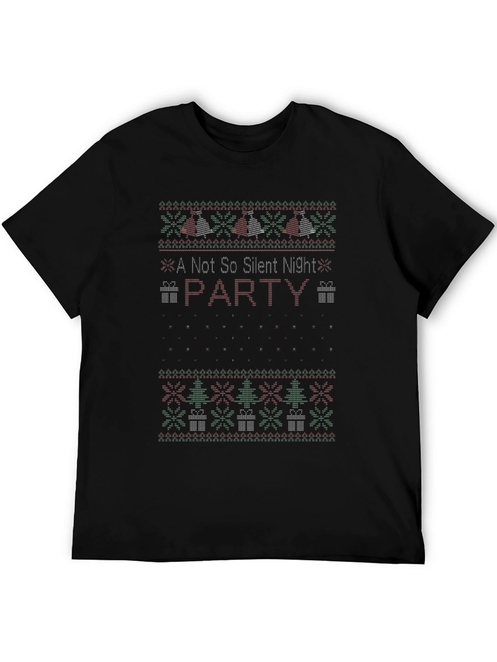 A Not So Silent Night Party Ugly Christmas T-Shirt