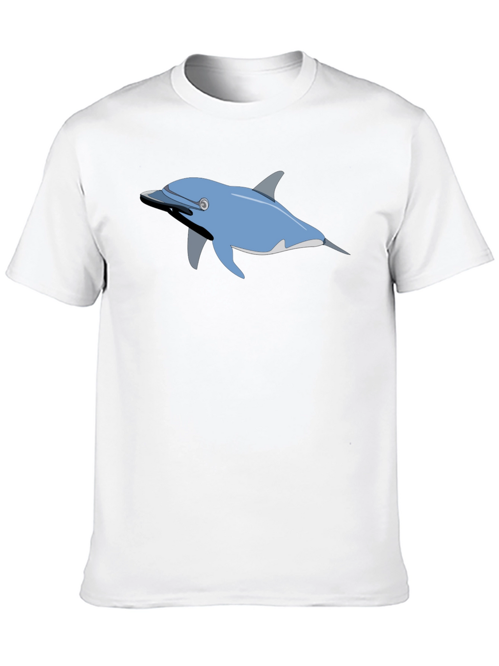 Dolphin Graphic Print Crew Neck T-shirt