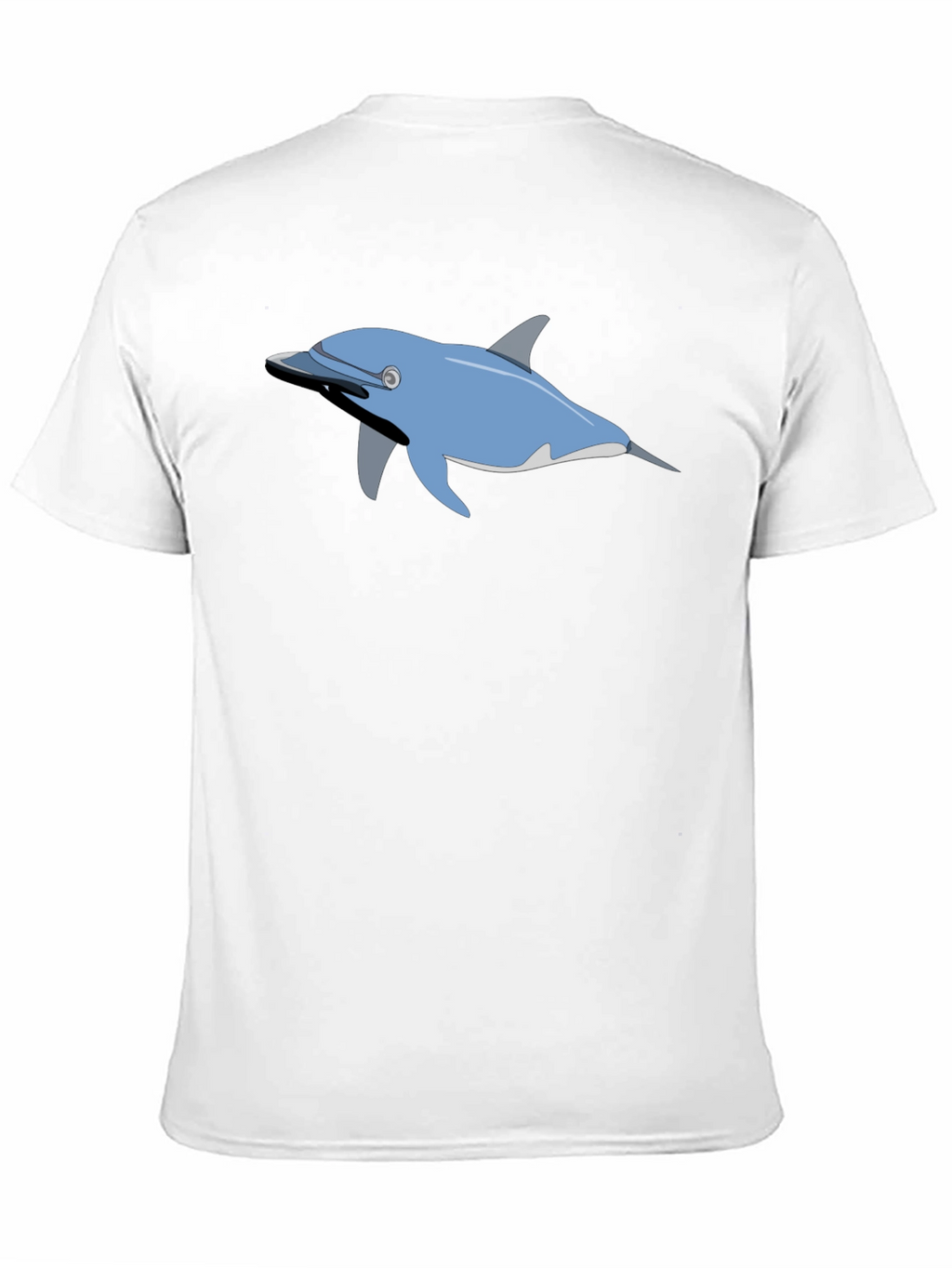 Dolphin Graphic Print Crew Neck T-shirt