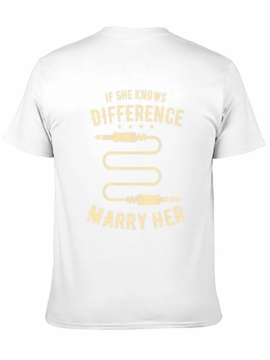 If She Knows The Difference Marry Her Black T-Shirt