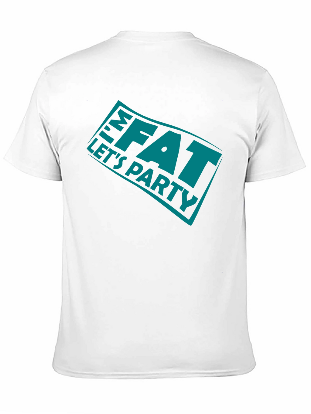 Im FAT Lets Party Black T-Shirt
