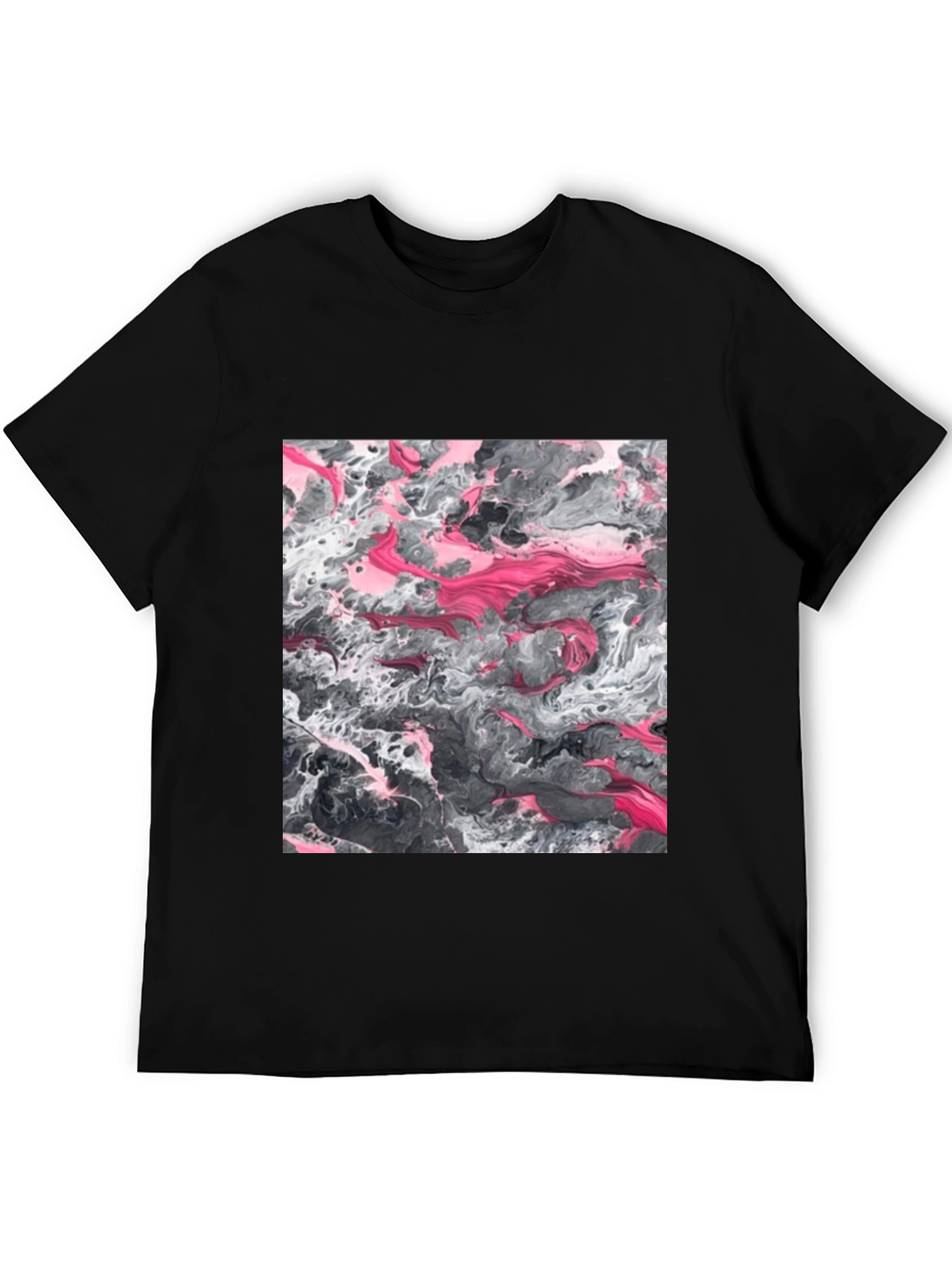 Abstract Art Graphic Tee - Black Unisex T-Shirt