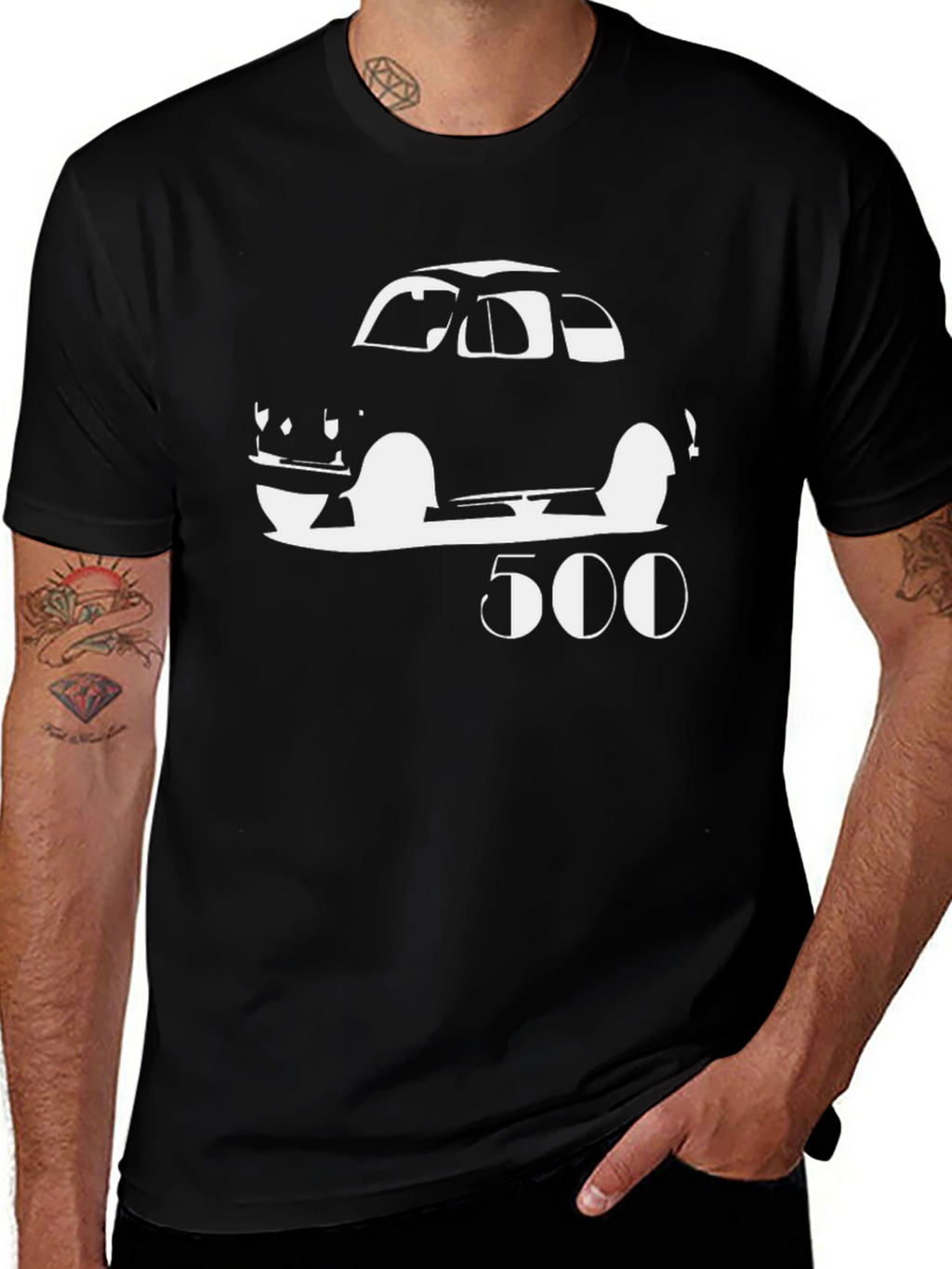 Classic Car 500 Graphic Tee - Black