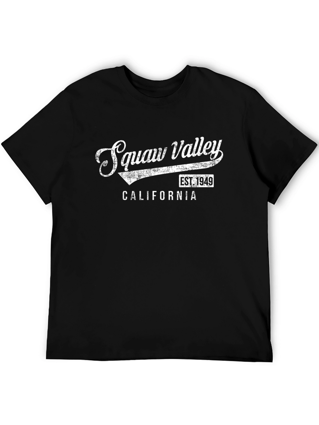 Squaw Valley California Est. 1949 Black Graphic Tee