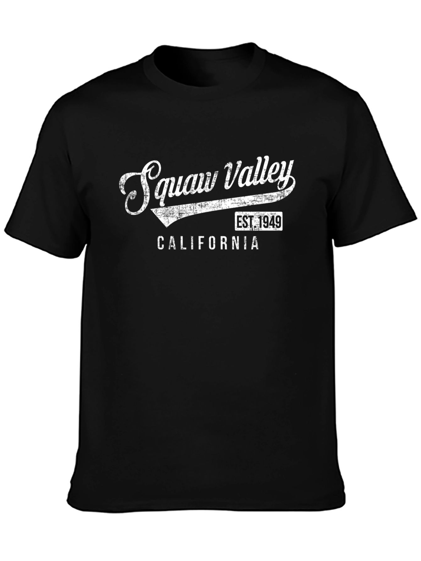 Squaw Valley California Est. 1949 Black Graphic Tee