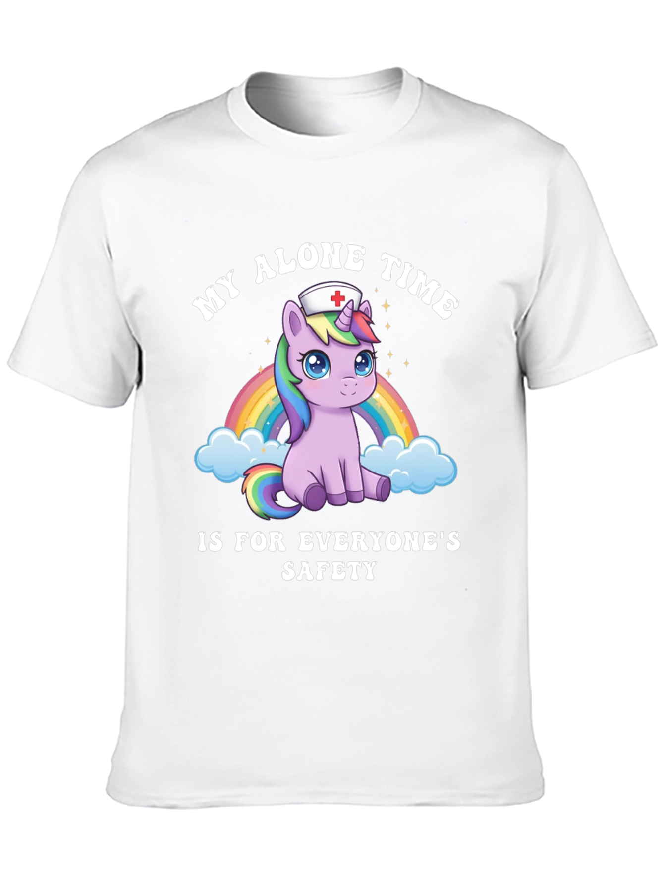 Unicorn Nurse T-Shirt - My Alone Time Safety Tee