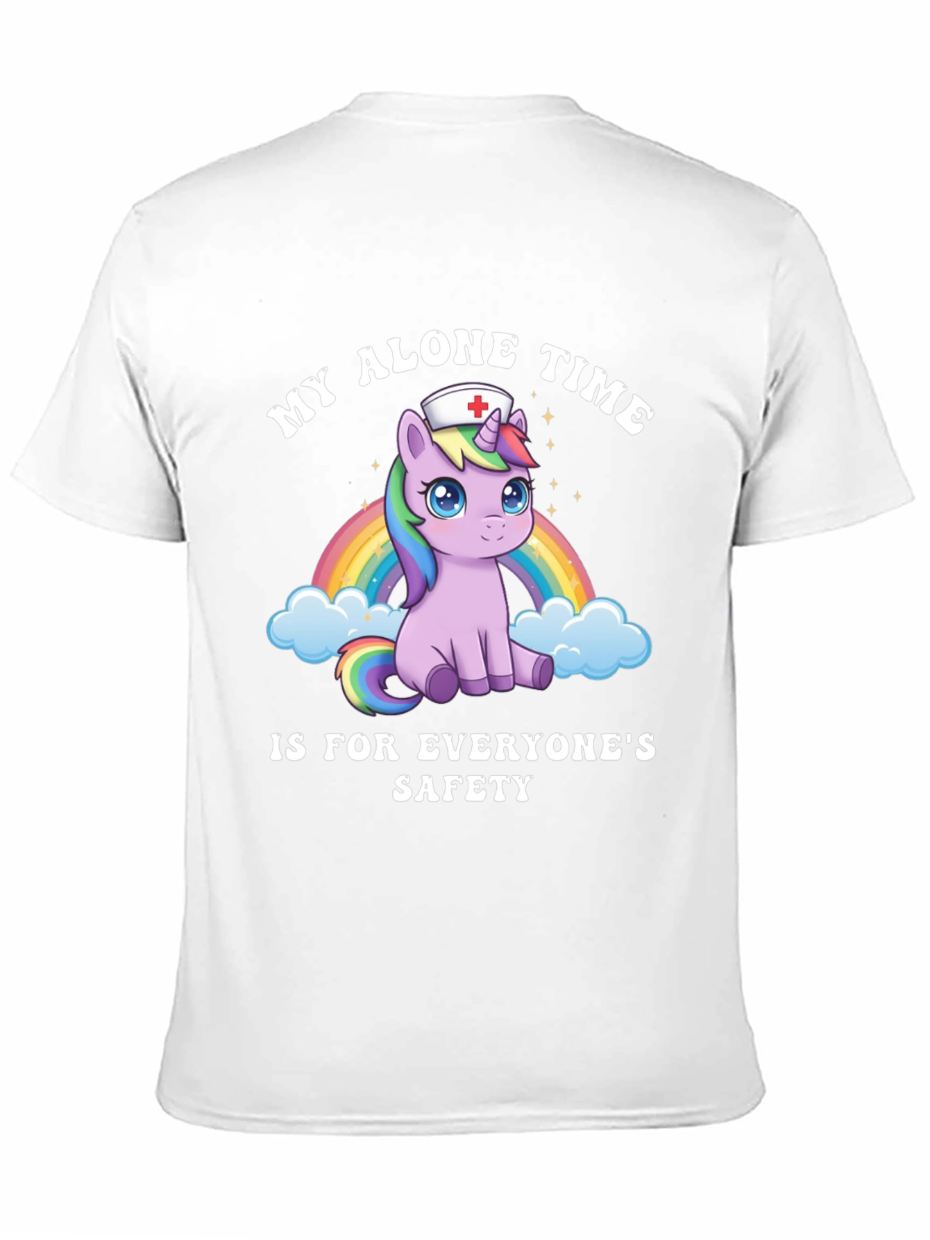 Unicorn Nurse T-Shirt - My Alone Time Safety Tee
