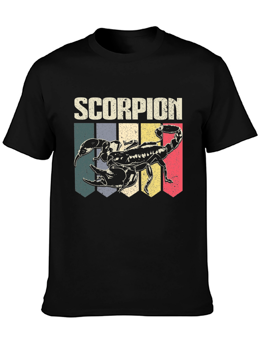 Retro Scorpion Graphic Tee - Black