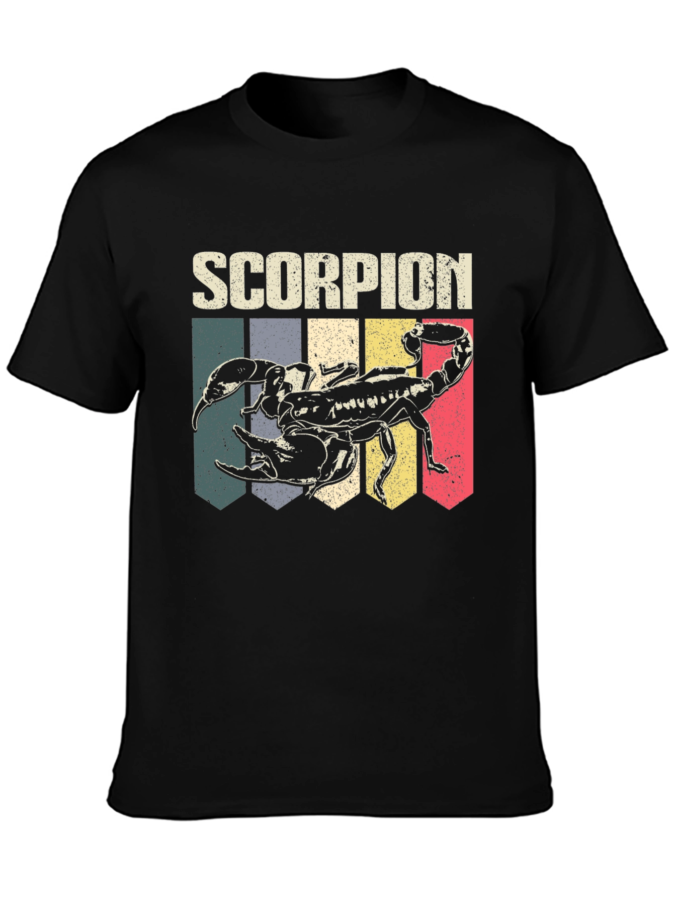 Retro Scorpion Graphic Tee - Black
