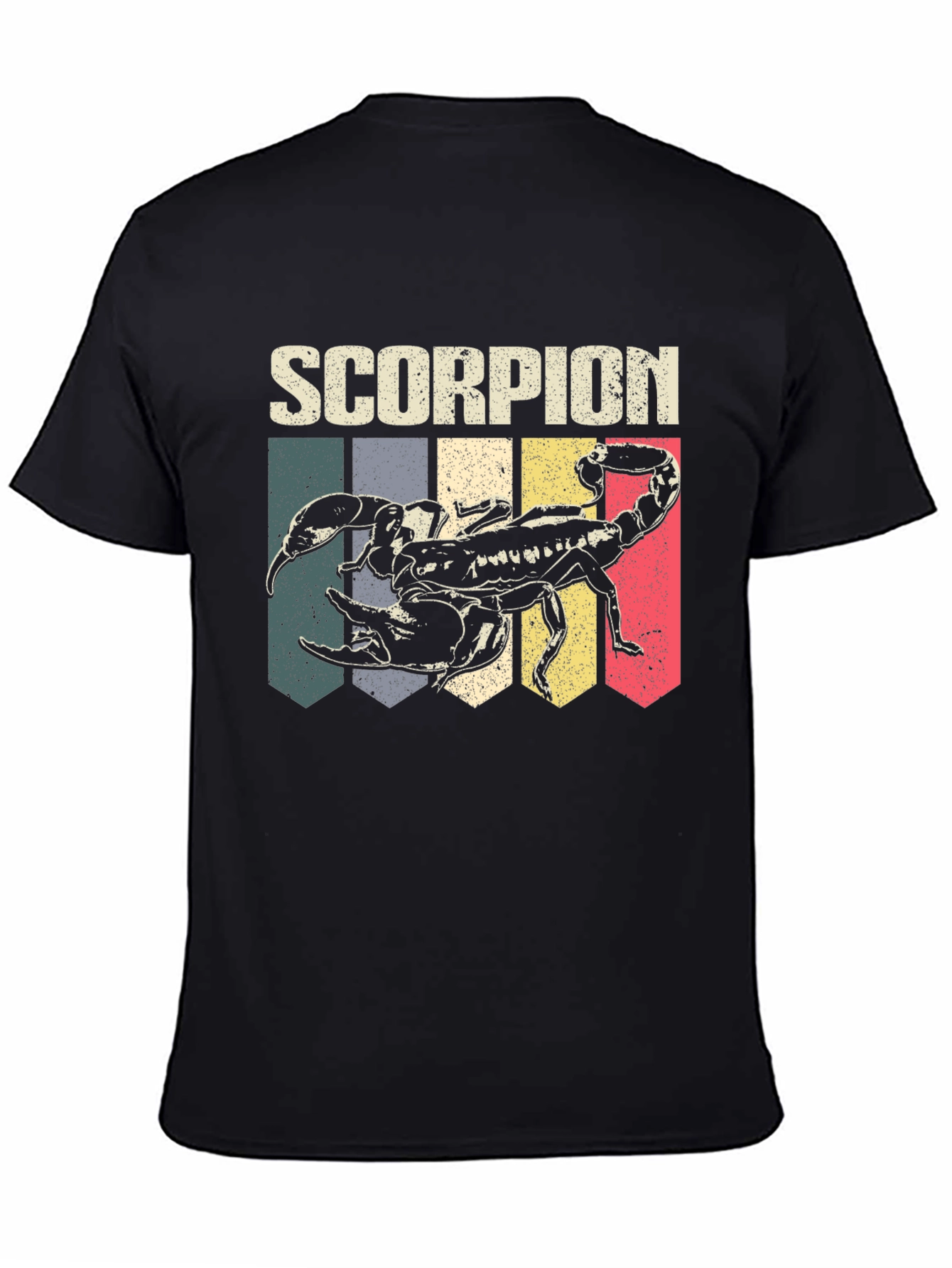 Retro Scorpion Graphic Tee - Black