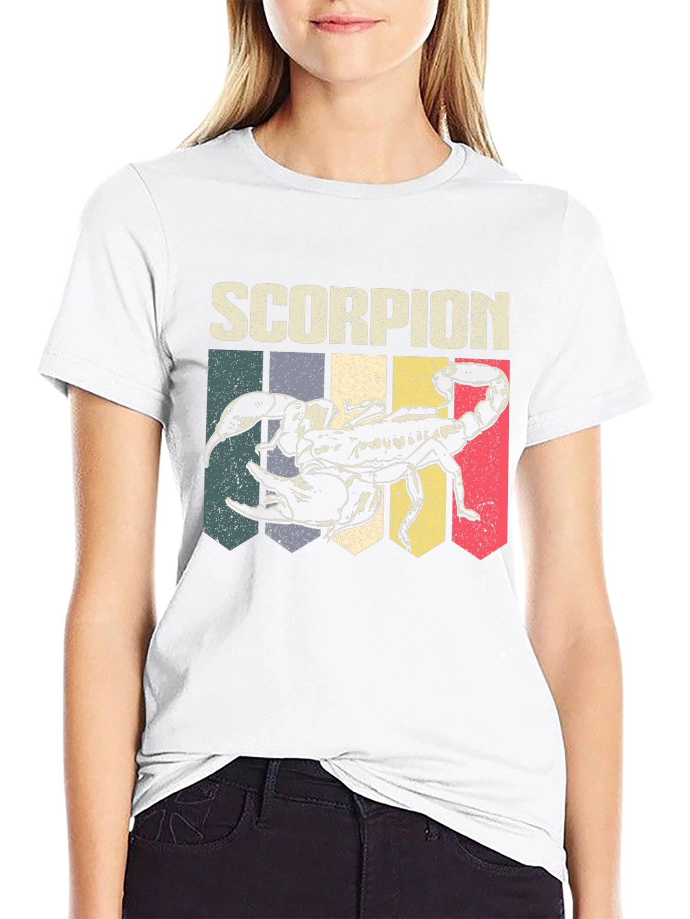 Retro Scorpion Graphic Tee - Black
