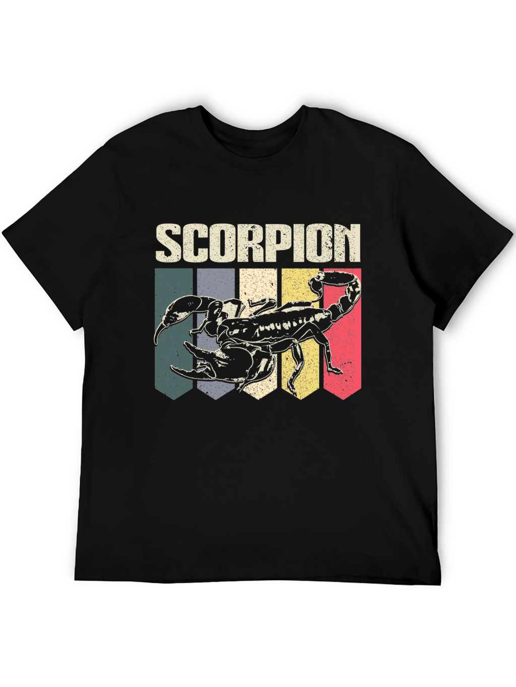 Retro Scorpion Graphic Tee - Black