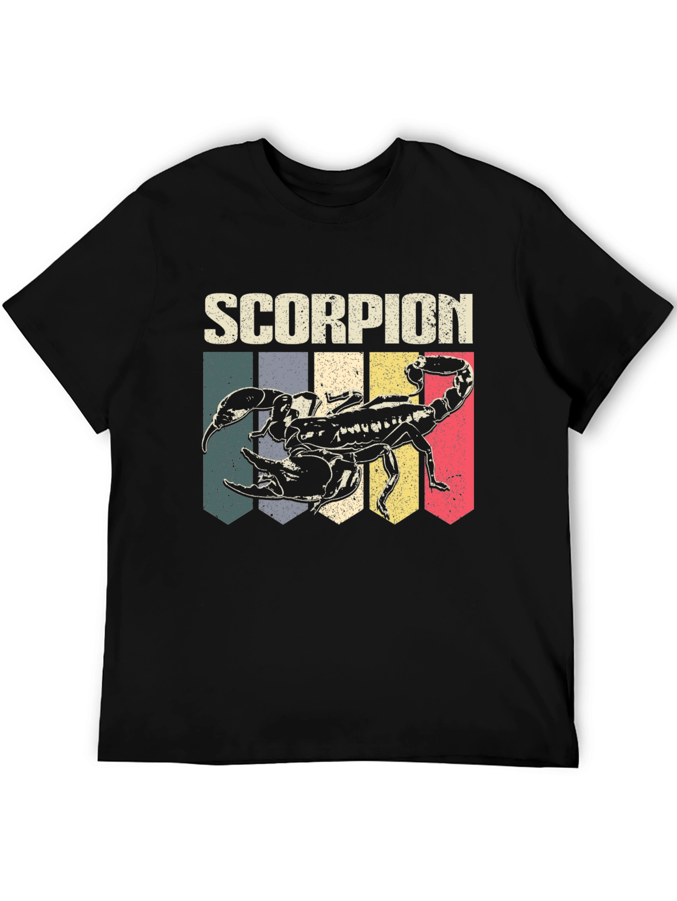 Retro Scorpion Graphic Tee - Black