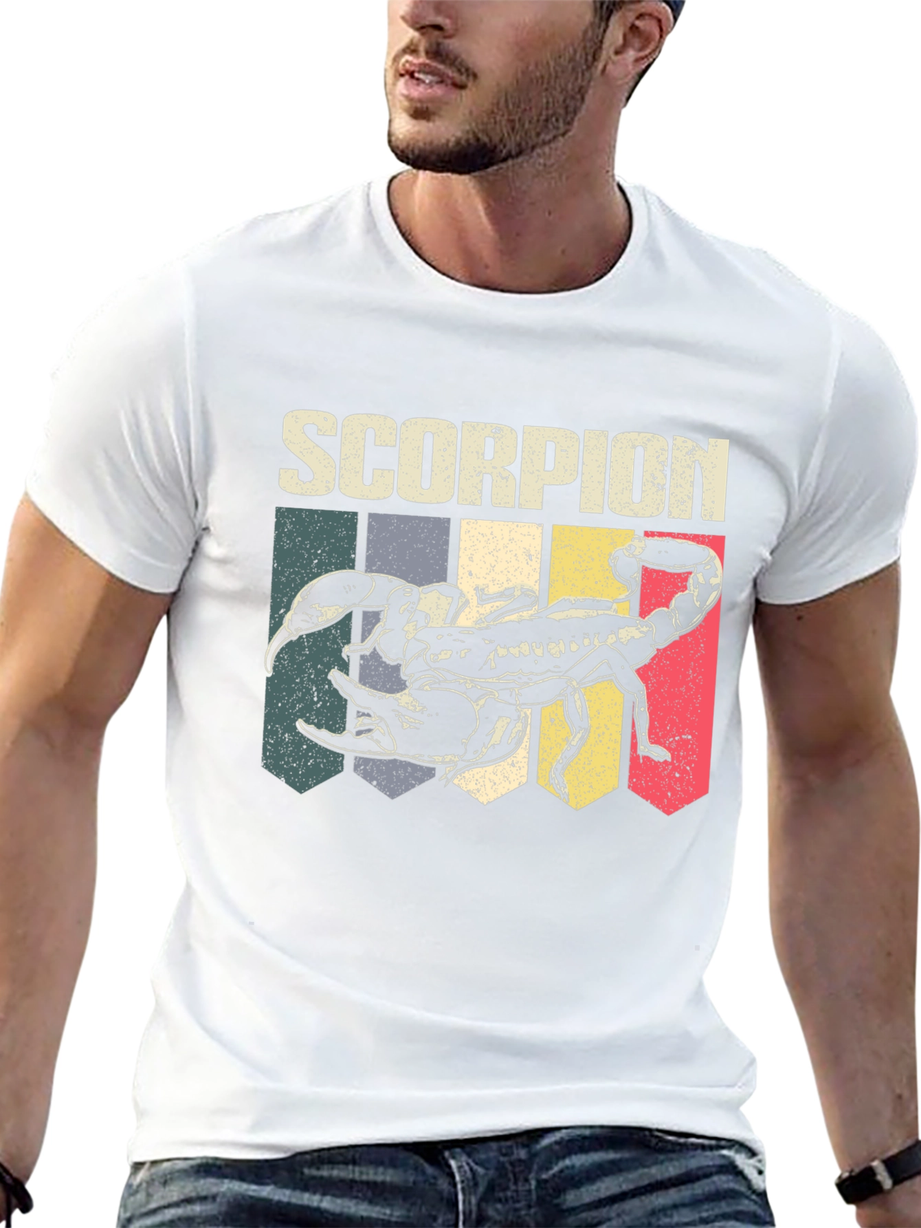 Retro Scorpion Graphic Tee - Black
