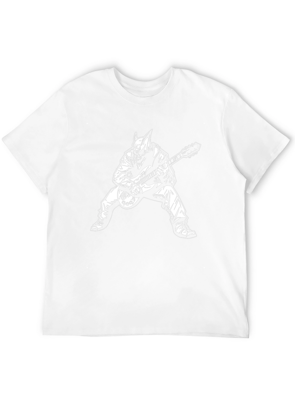 Edgy Guitarist Graphic Tee - Rocker T-Shirt