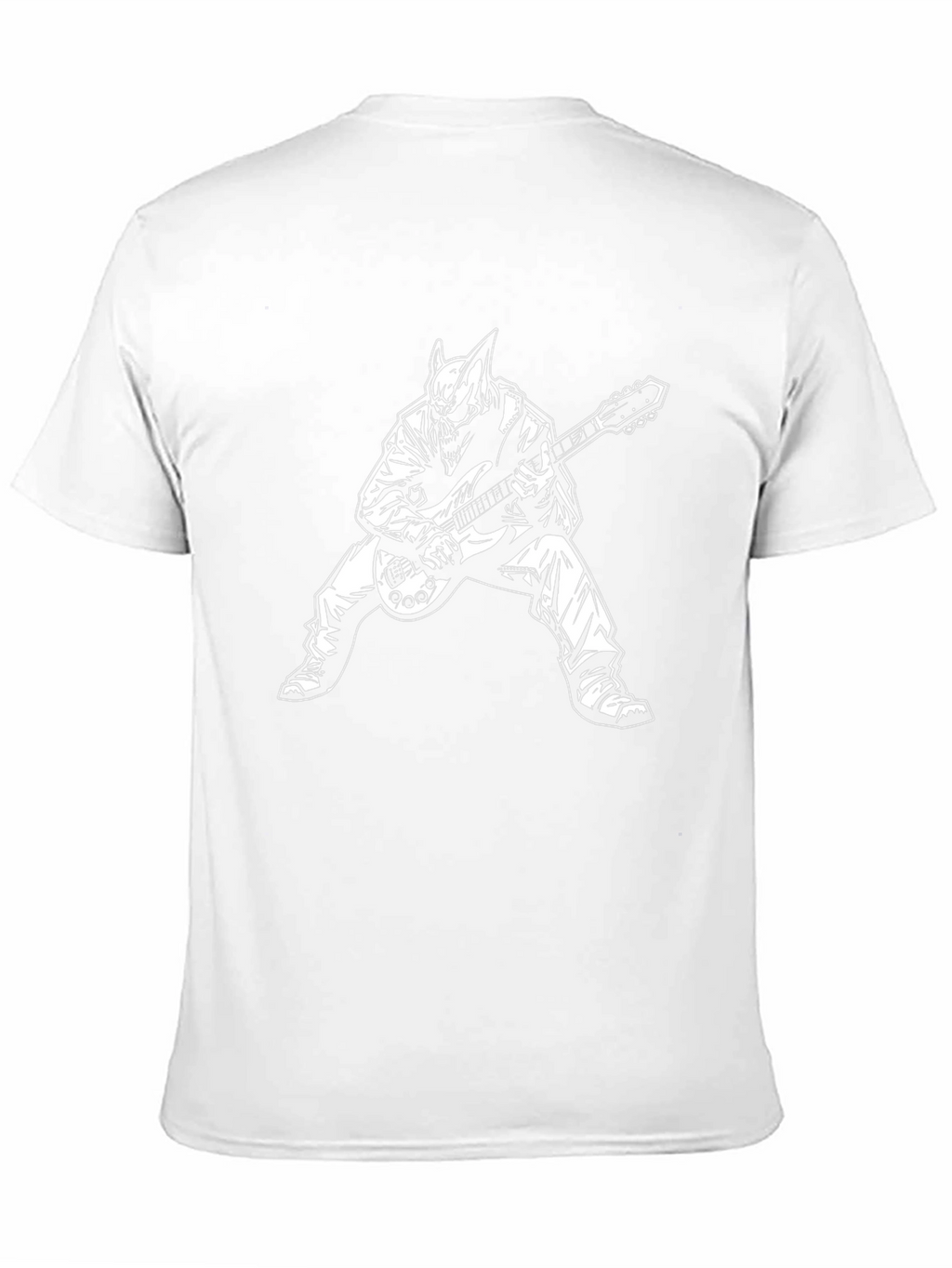 Edgy Guitarist Graphic Tee - Rocker T-Shirt