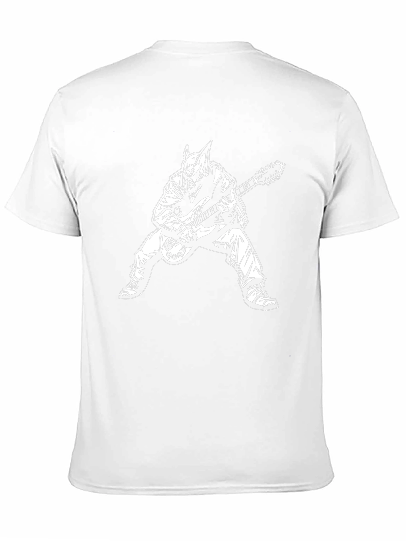 Edgy Guitarist Graphic Tee - Rocker T-Shirt