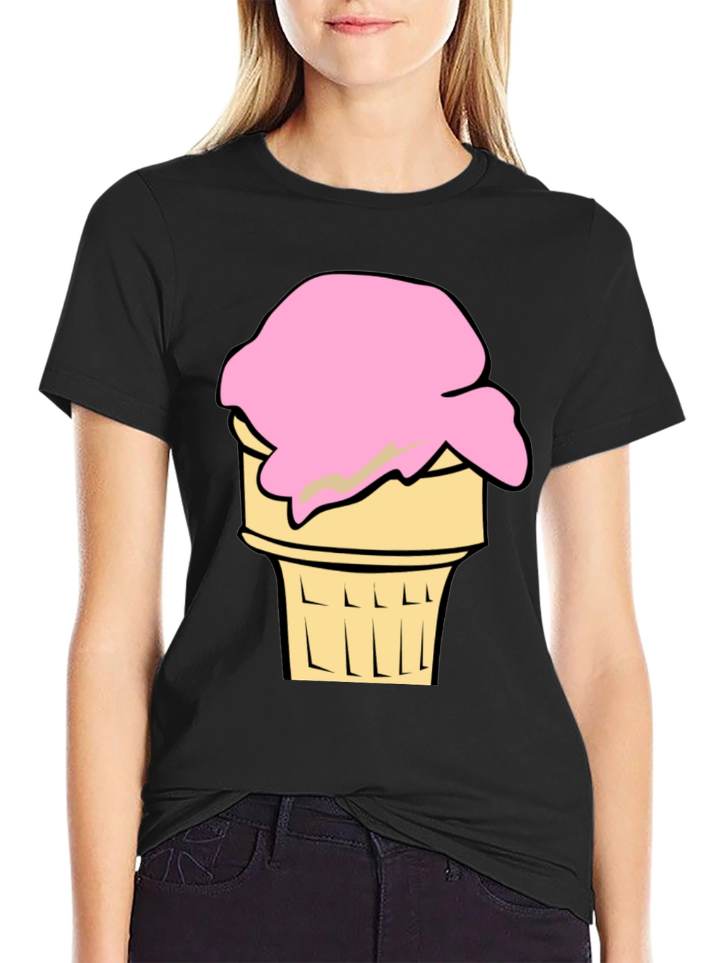 Ice Cream Cone Graphic Tee - Cool Summer Style