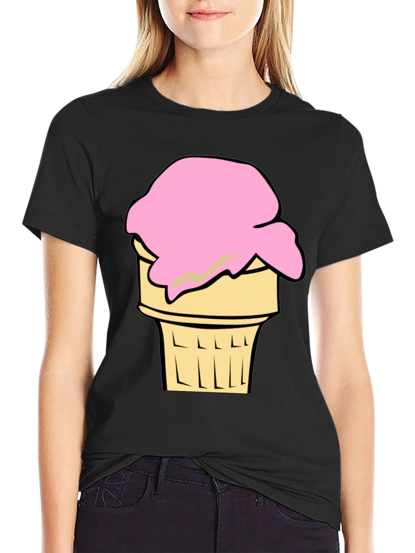 Ice Cream Cone Graphic Tee - Cool Summer Style