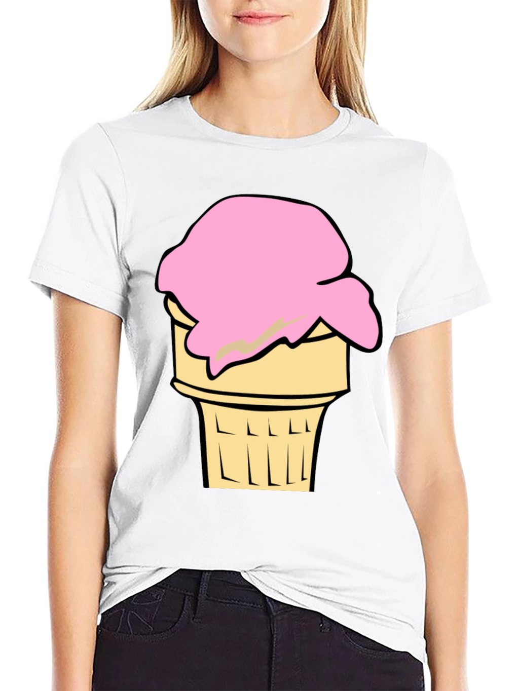 Ice Cream Cone Graphic Tee - Cool Summer Style