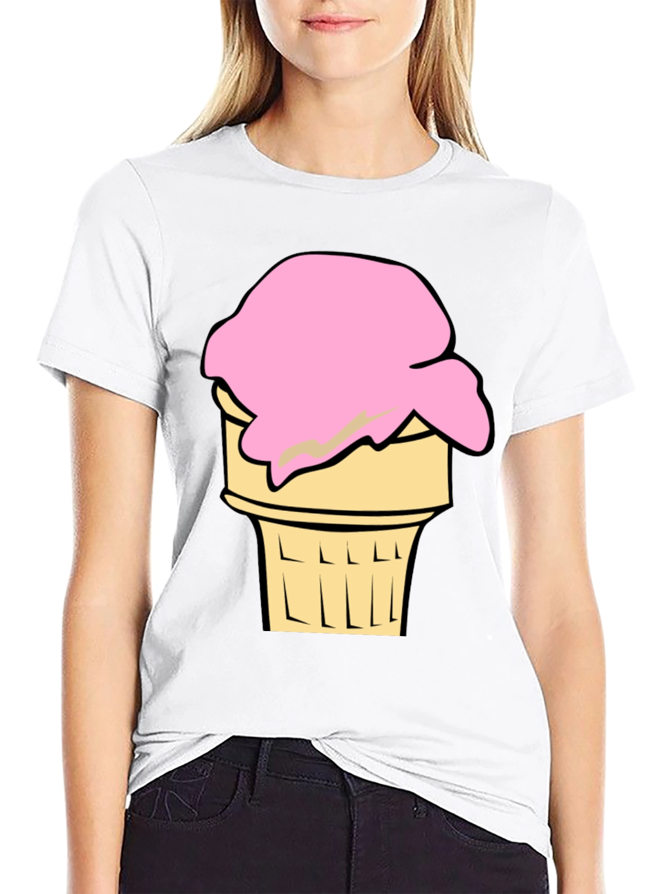 Ice Cream Cone Graphic Tee - Cool Summer Style