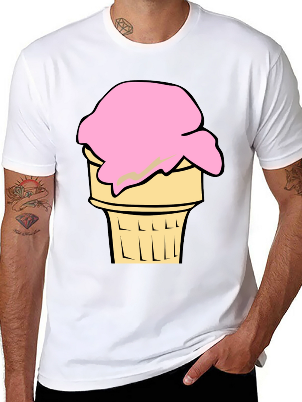 Ice Cream Cone Graphic Tee - Cool Summer Style