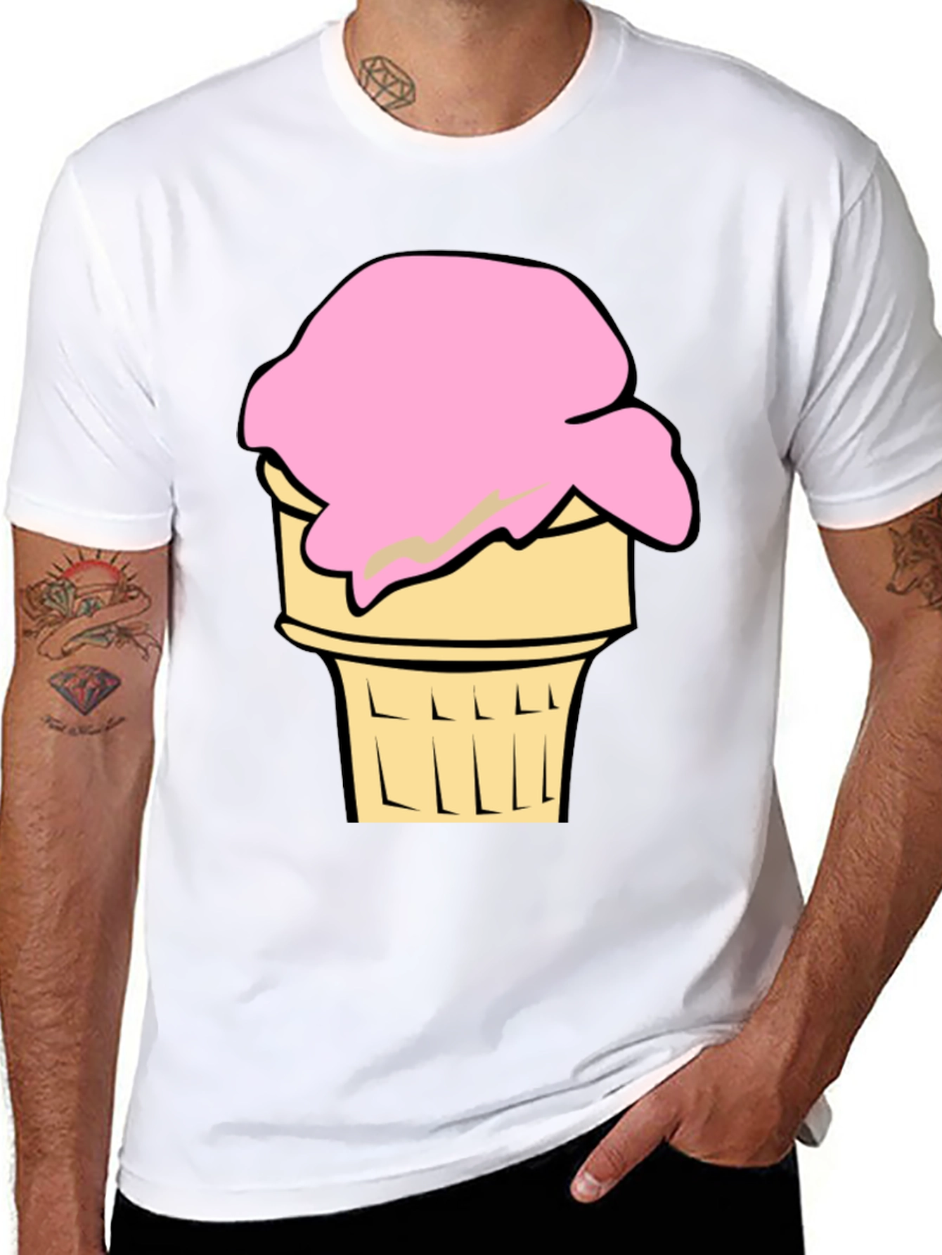 Ice Cream Cone Graphic Tee - Cool Summer Style