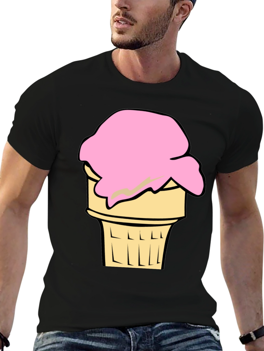 Ice Cream Cone Graphic Tee - Cool Summer Style