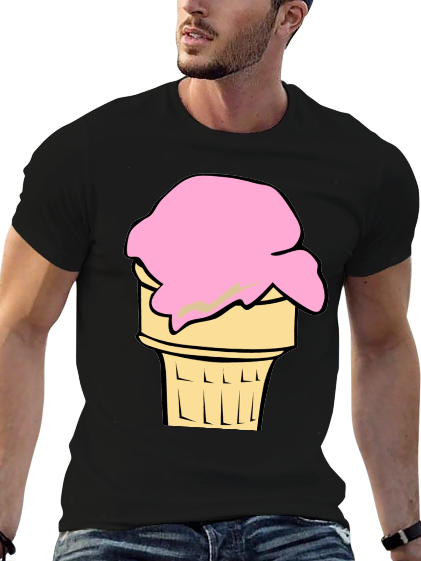 Ice Cream Cone Graphic Tee - Cool Summer Style
