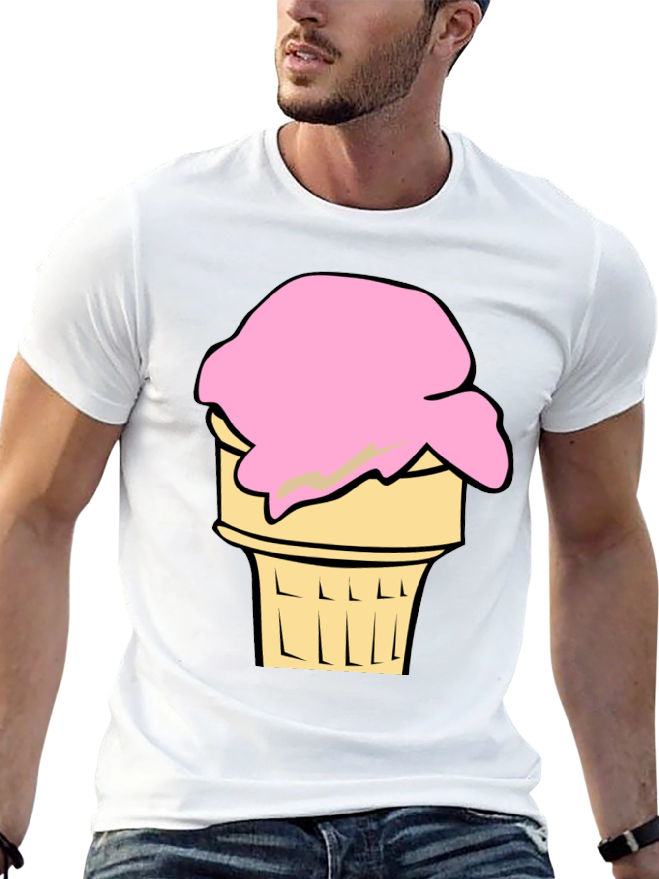 Ice Cream Cone Graphic Tee - Cool Summer Style