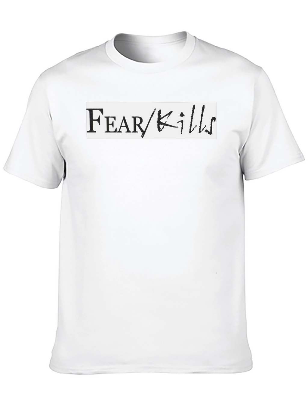Fear Kills Graphic Tee - Black Casual T-Shirt