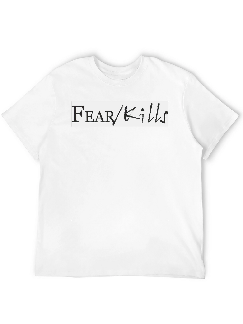Fear Kills Graphic Tee - Black Casual T-Shirt